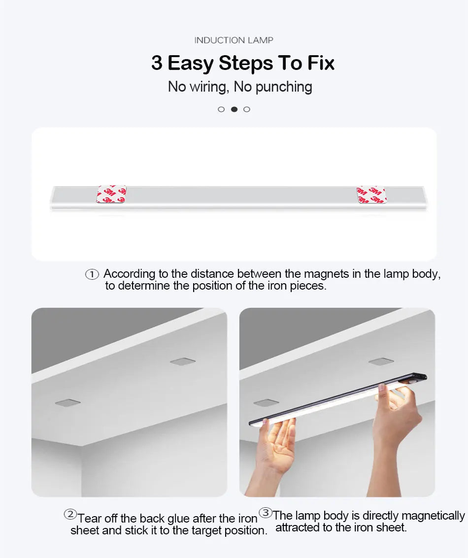 USB Rechargeable Motion Sensor LED Light