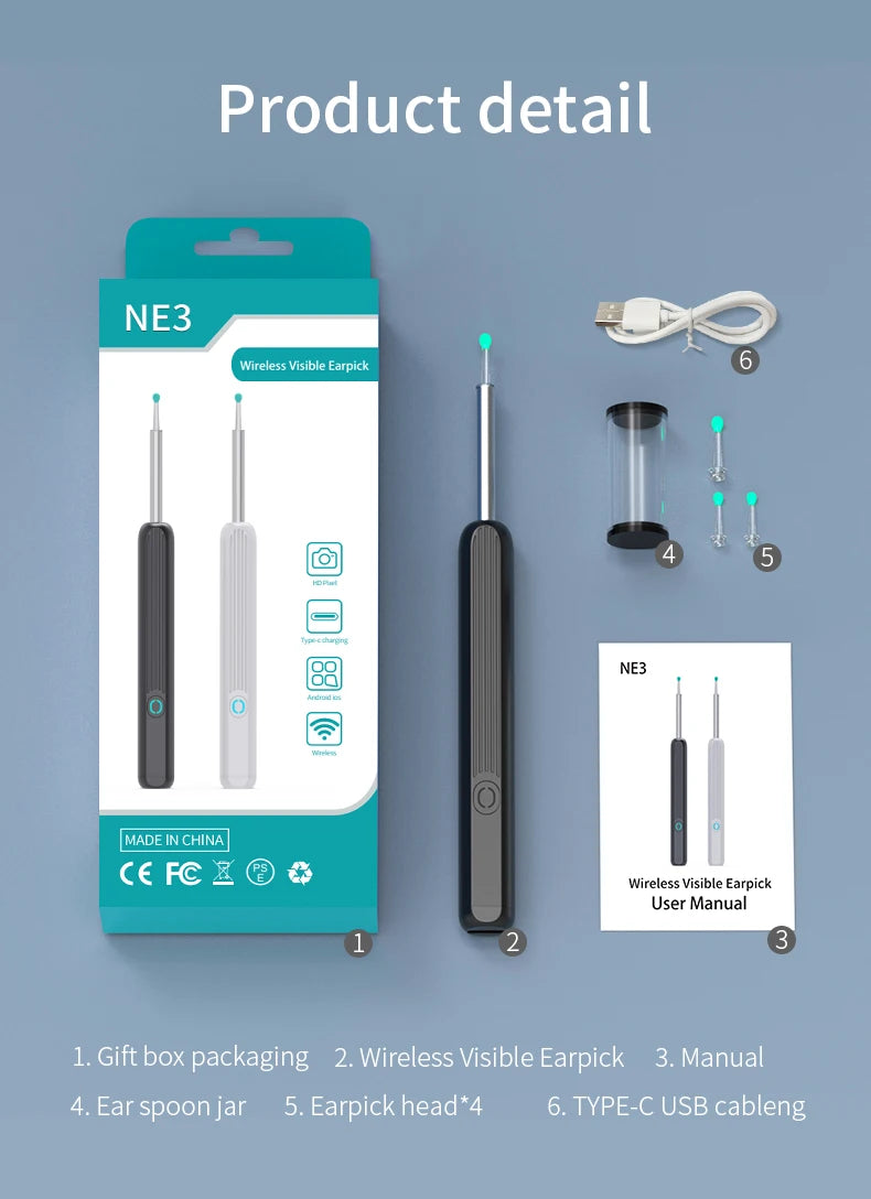 NATFIRE NE3 Smart Ear Cleaner