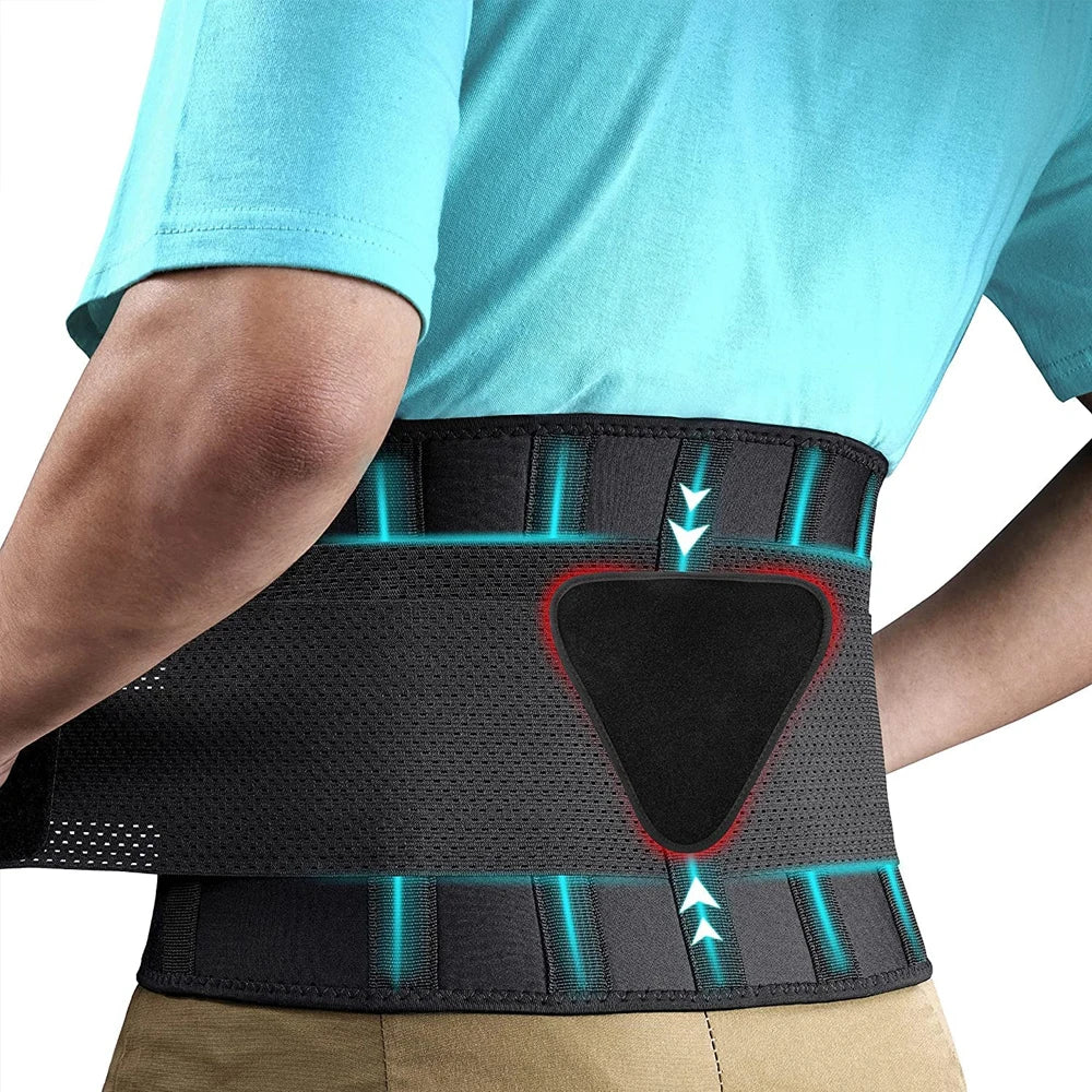 Breathable Back Brace & Lumbar Pad