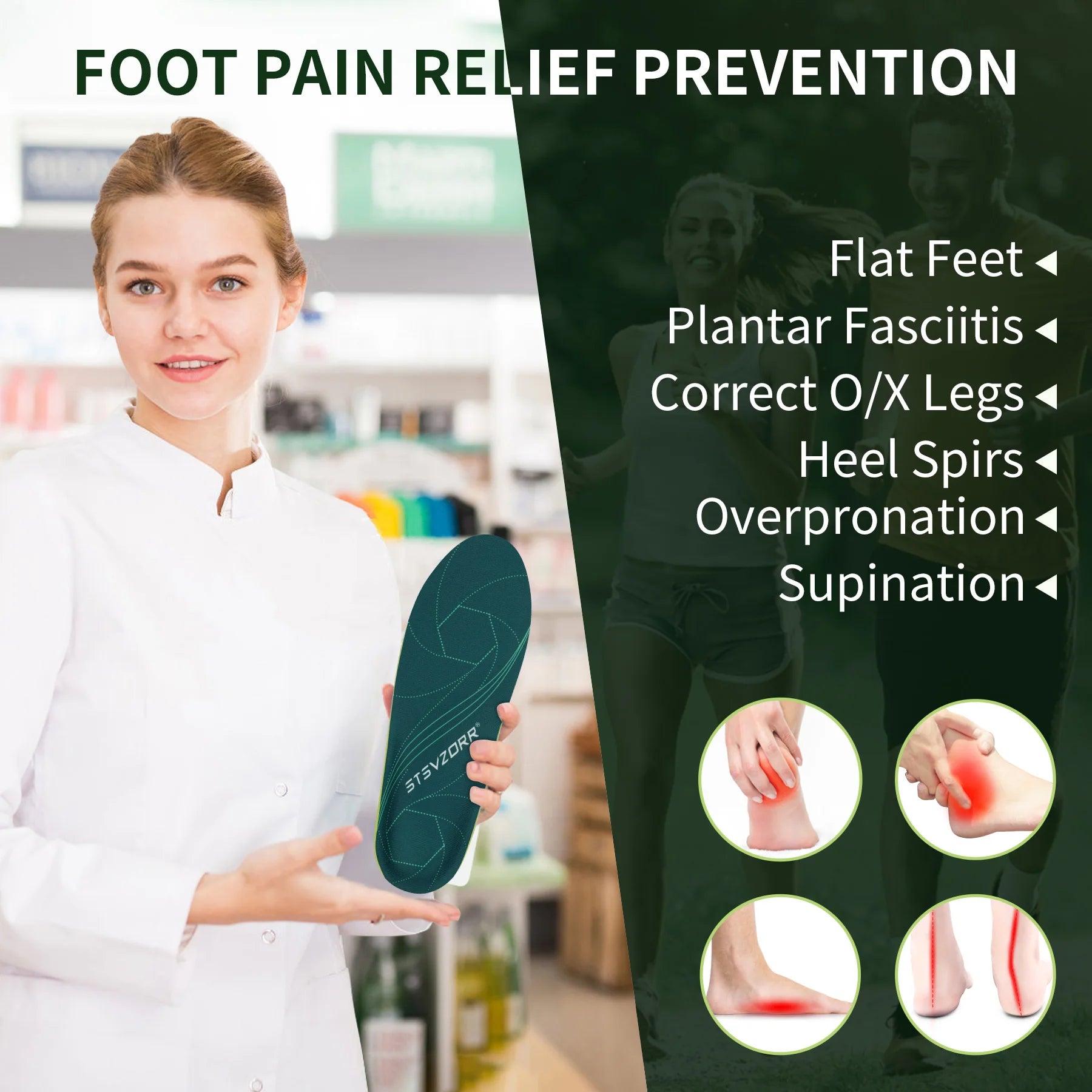 Fasciitis Orthopedic Insoles