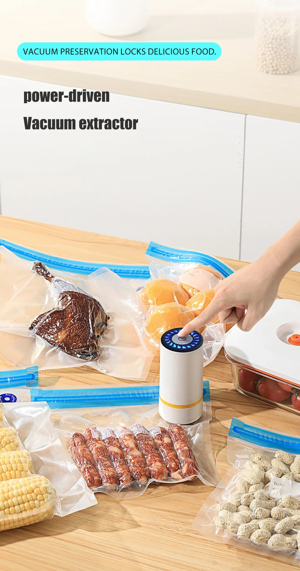 USB Rechargeable Food Vacuum Pump