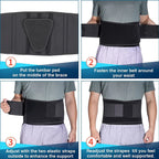 Breathable Back Brace & Lumbar Pad