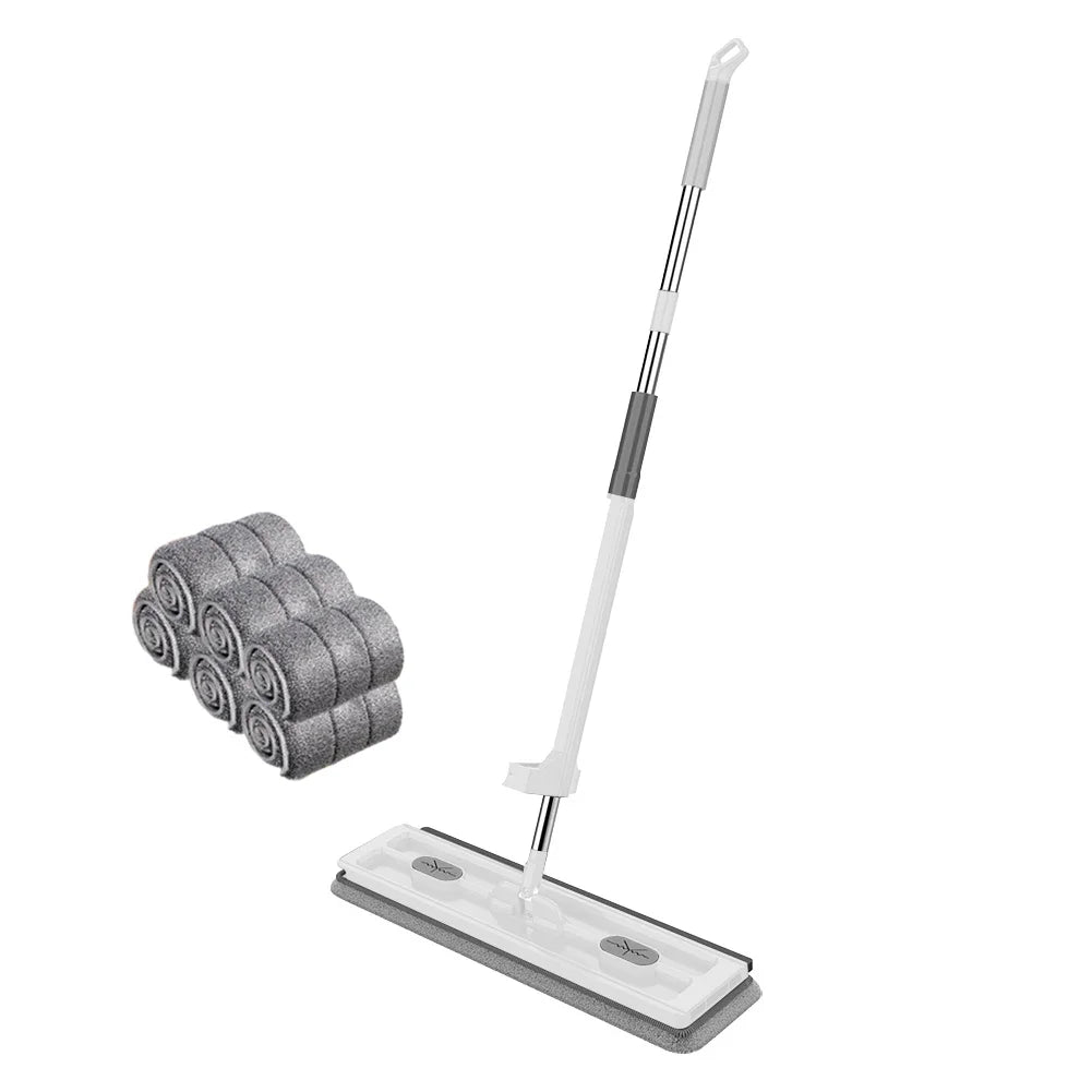 Flat Squeeze Mop with Folding Bucket