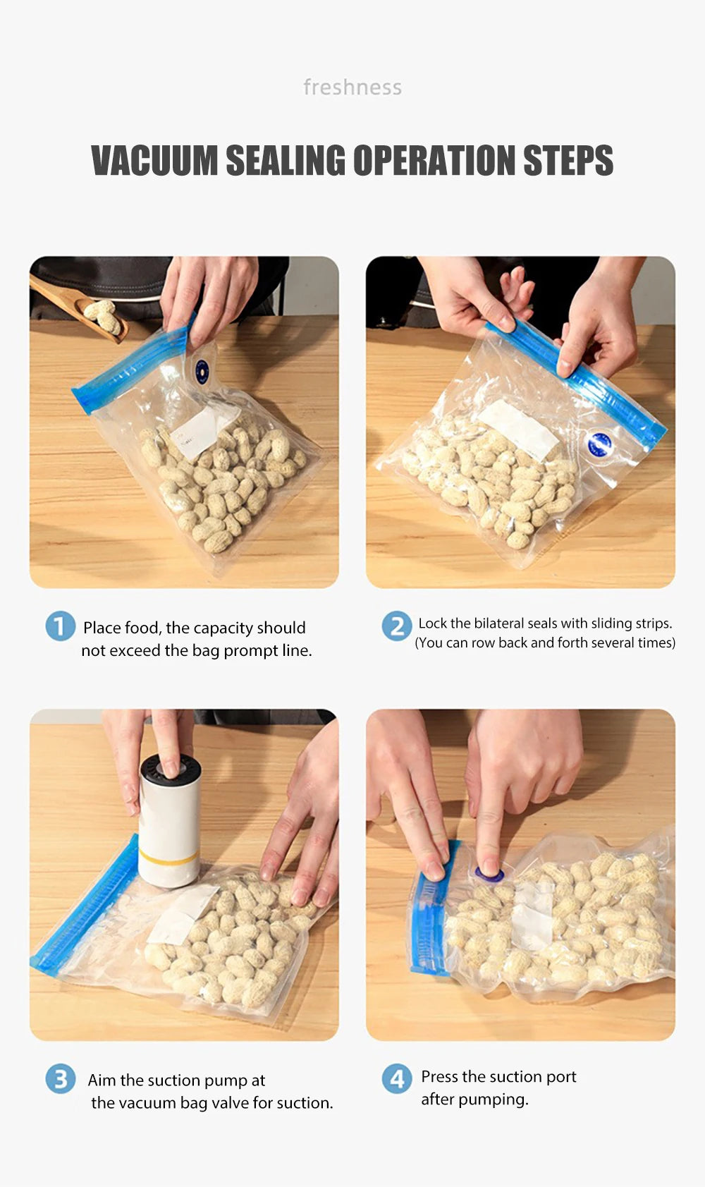 USB Rechargeable Food Vacuum Pump