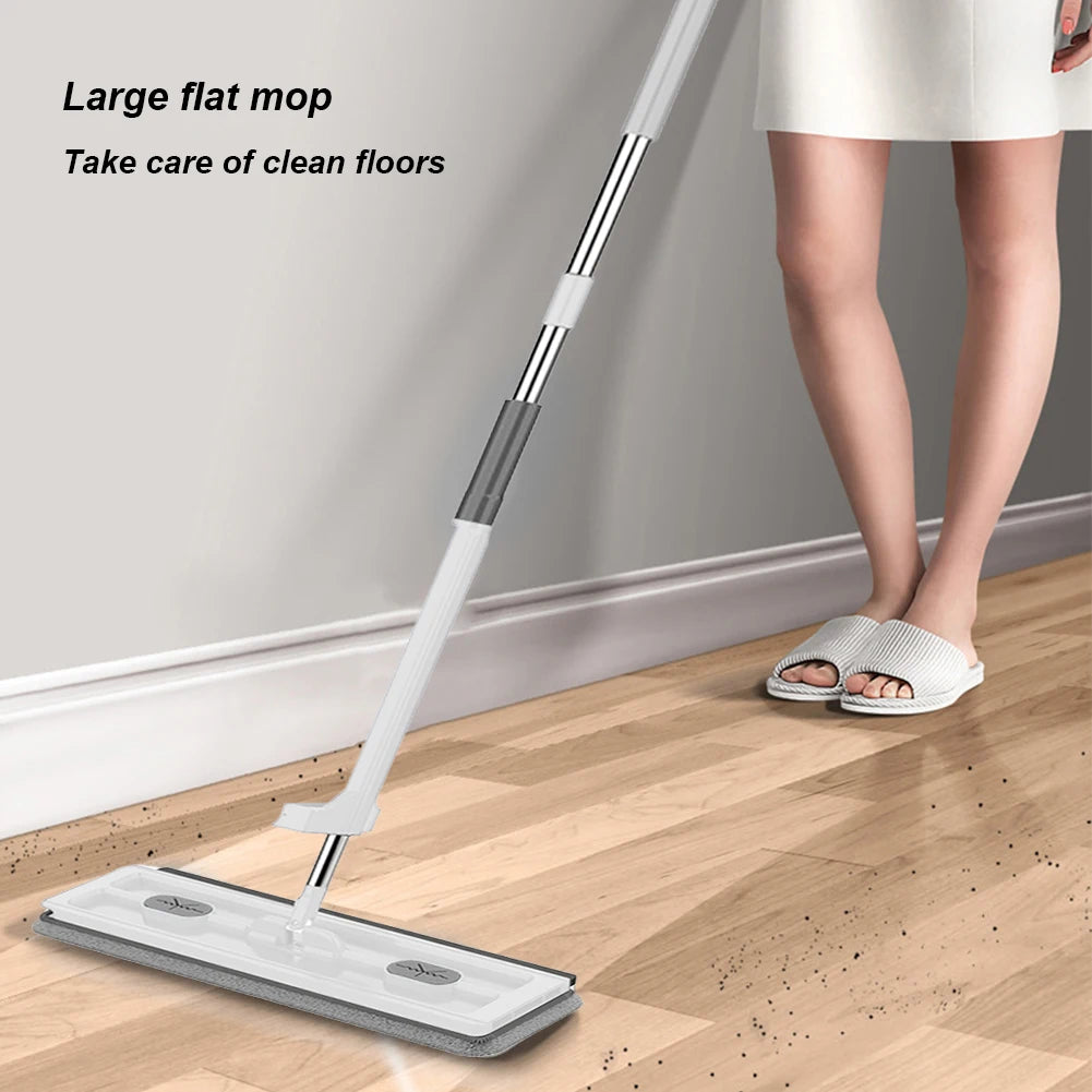 Flat Squeeze Mop with Folding Bucket