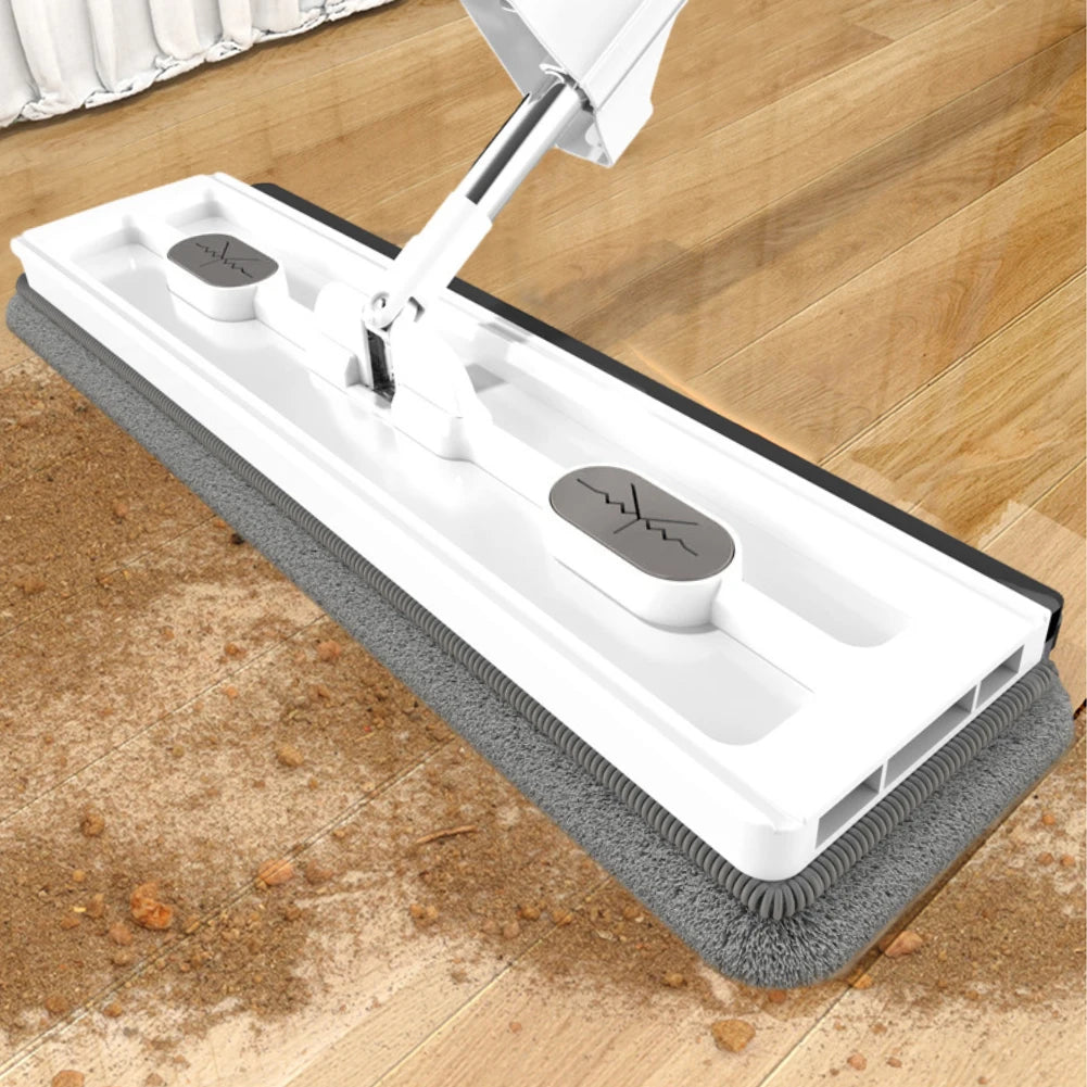 Flat Squeeze Mop with Folding Bucket