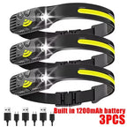 USB Rechargeable LED Headlamp