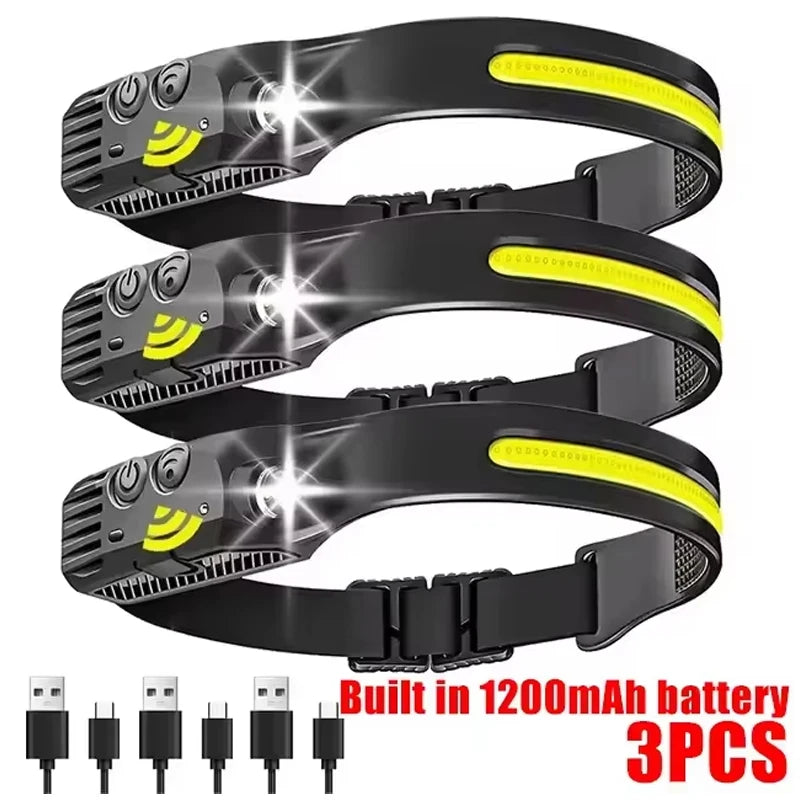 USB Rechargeable LED Headlamp