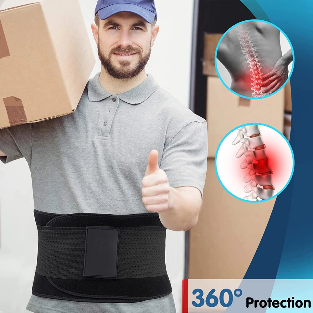 Breathable Back Brace & Lumbar Pad