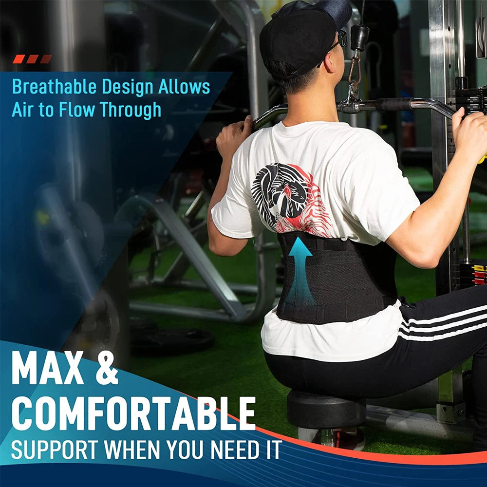Breathable Back Brace & Lumbar Pad