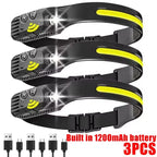 USB Rechargeable LED Headlamp