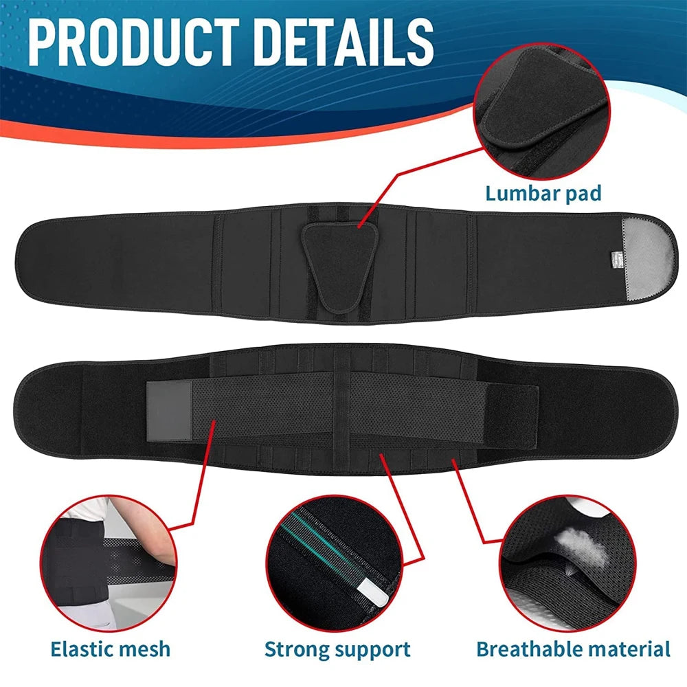 Breathable Back Brace & Lumbar Pad