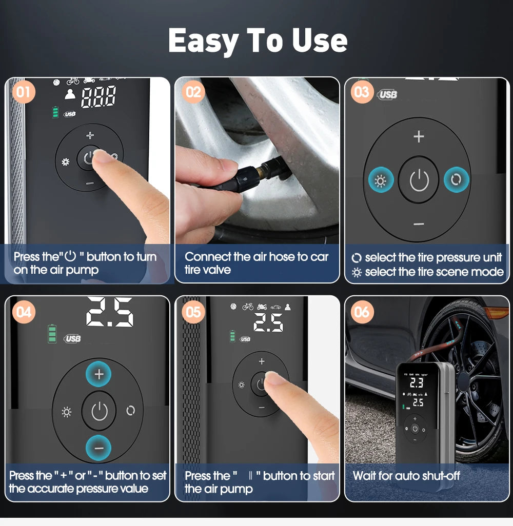 Rechargeable Tire Air Pump